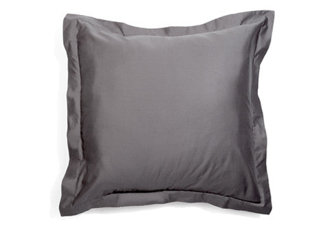Sachi Home - Gray Sateen Euro Shams