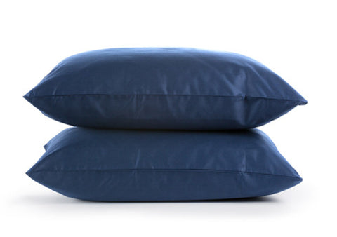 Sachi Home - Navy Sateen Bedding - Set of 2 Pillowcases