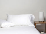 Sachi Home - White Sateen Bedding - Set of 2 Pillowcases