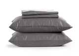 Sachi Home - Gray Sateen Sheet Set