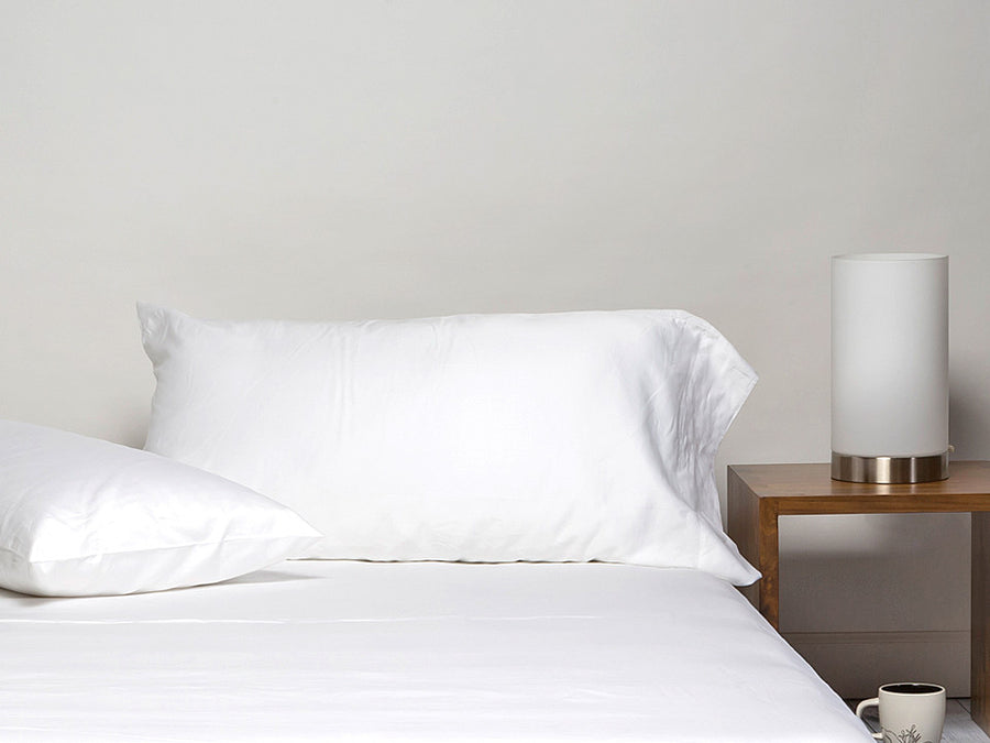 Sachi Home - White Sateen Bedding - Set of 2 Pillowcases